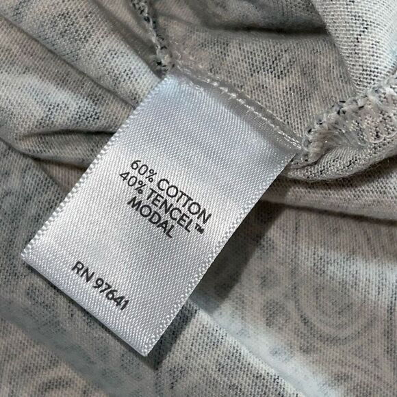 Pure Jill J. Jill Printed Soft-V-Neck Top Paisley Size XL - Picture 6 of 8